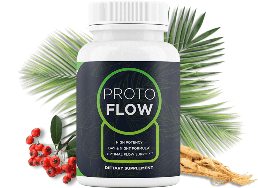 Protoflow&reg; bottle with ingredients